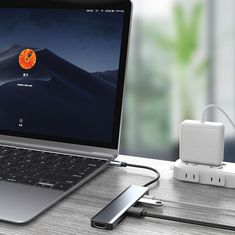 Adaptador para computadora portátil con estación Thunderbolt
