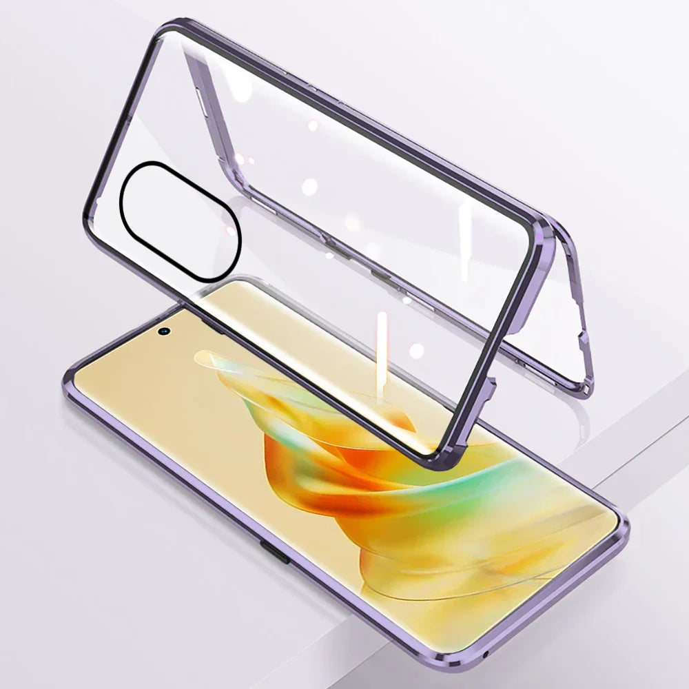 360° Magnetic Front Back Flip Case For Oppo Reno