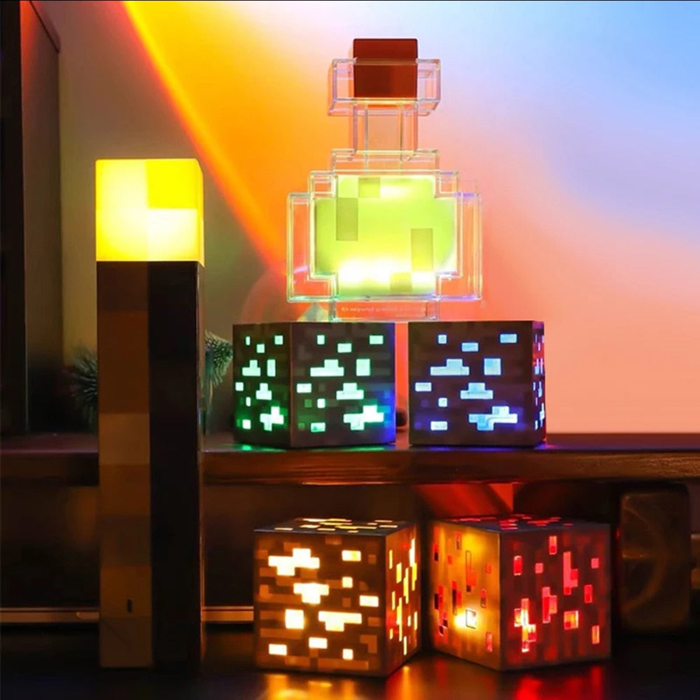 Lámpara de Minecraft