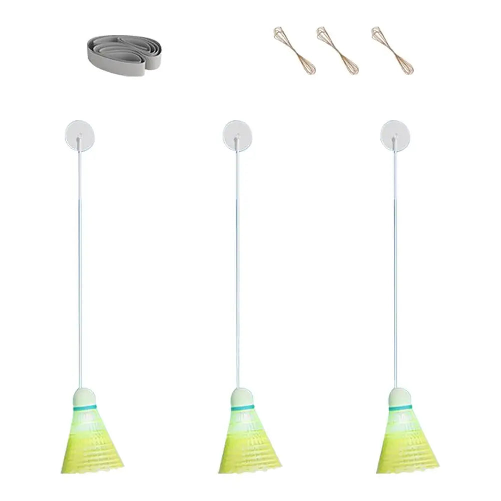 3 Stück LED-Badminton-Rückholfederbälle
