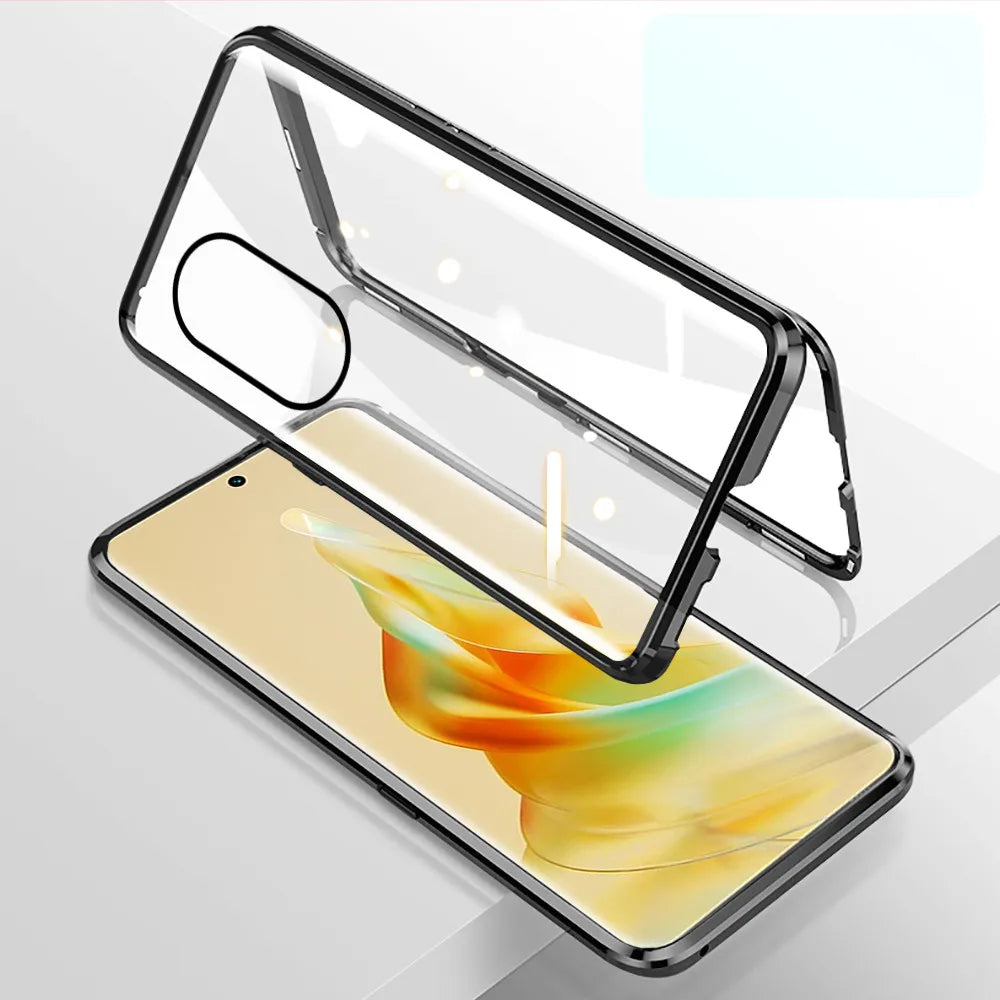 360° Magnetic Front Back Flip Case For Oppo Reno