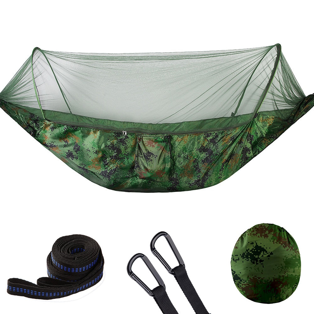 Hamaca para acampar con mosquitero