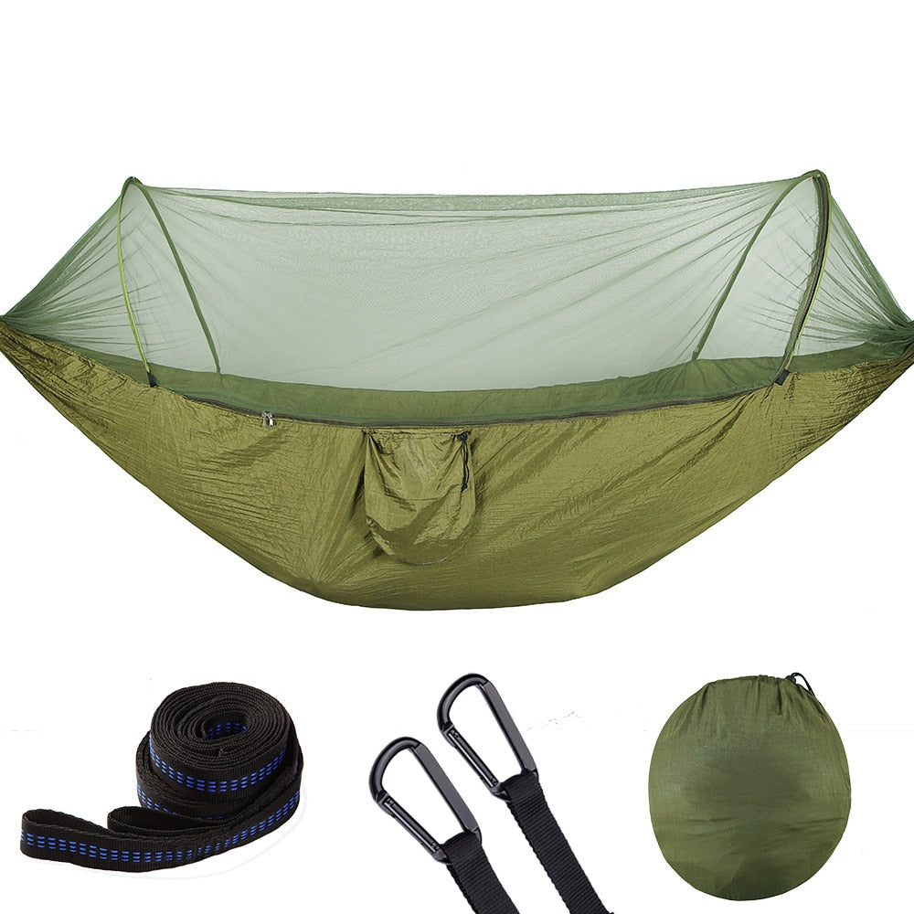 Hamaca para acampar con mosquitero
