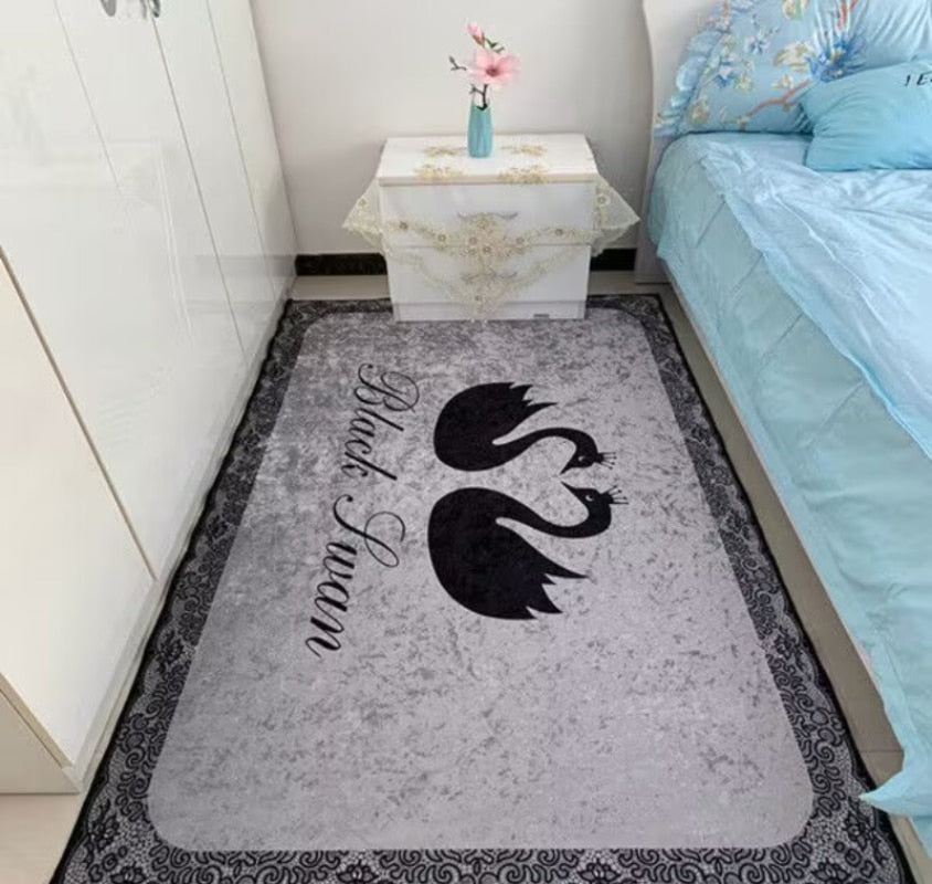 Nachttischteppich Schwan