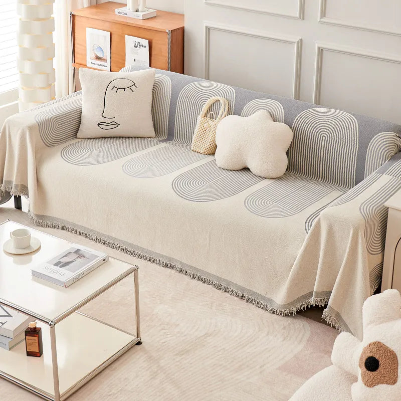 Housse de canapé en chenille