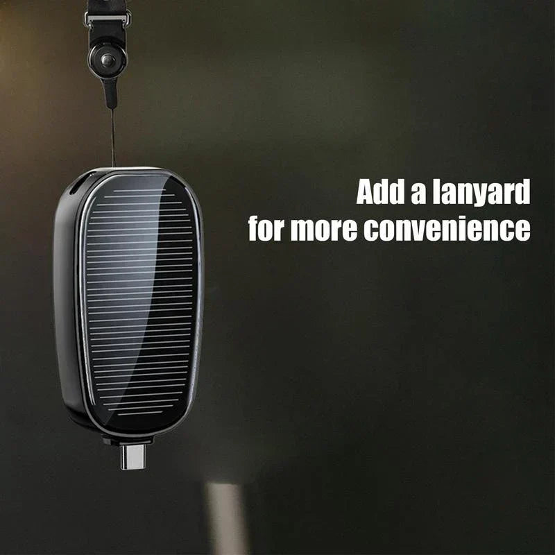 Portable Solar Key Chain Mini Emergency Charging Mobile Power Pod