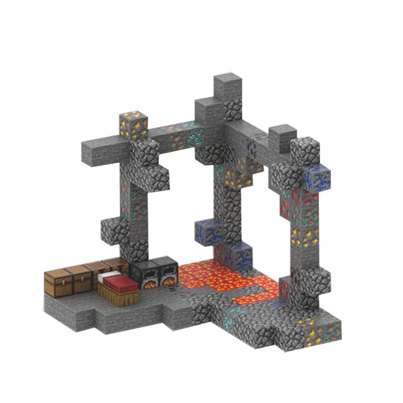 128 STÜCKE Meine Welt Magnetische Bausteine Spielzeug Mine Exploration Magnet Welt Set-T033