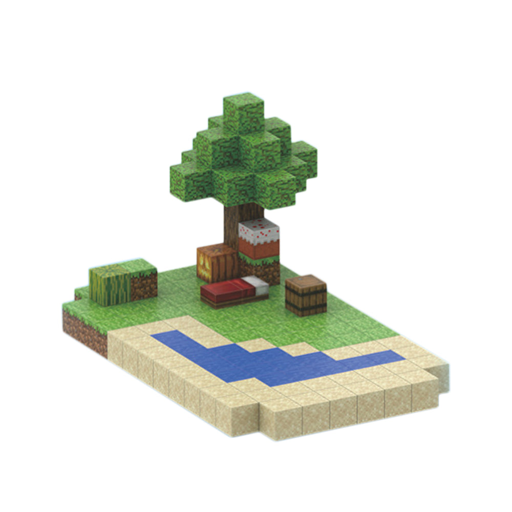 128-teiliges Magnetbaustein-Set „Baue meine Magnetwelt“, STEM Montessori-Sensorikspielzeug für Kleinkinder, Geschenke für Mädchen und Jungen – T057