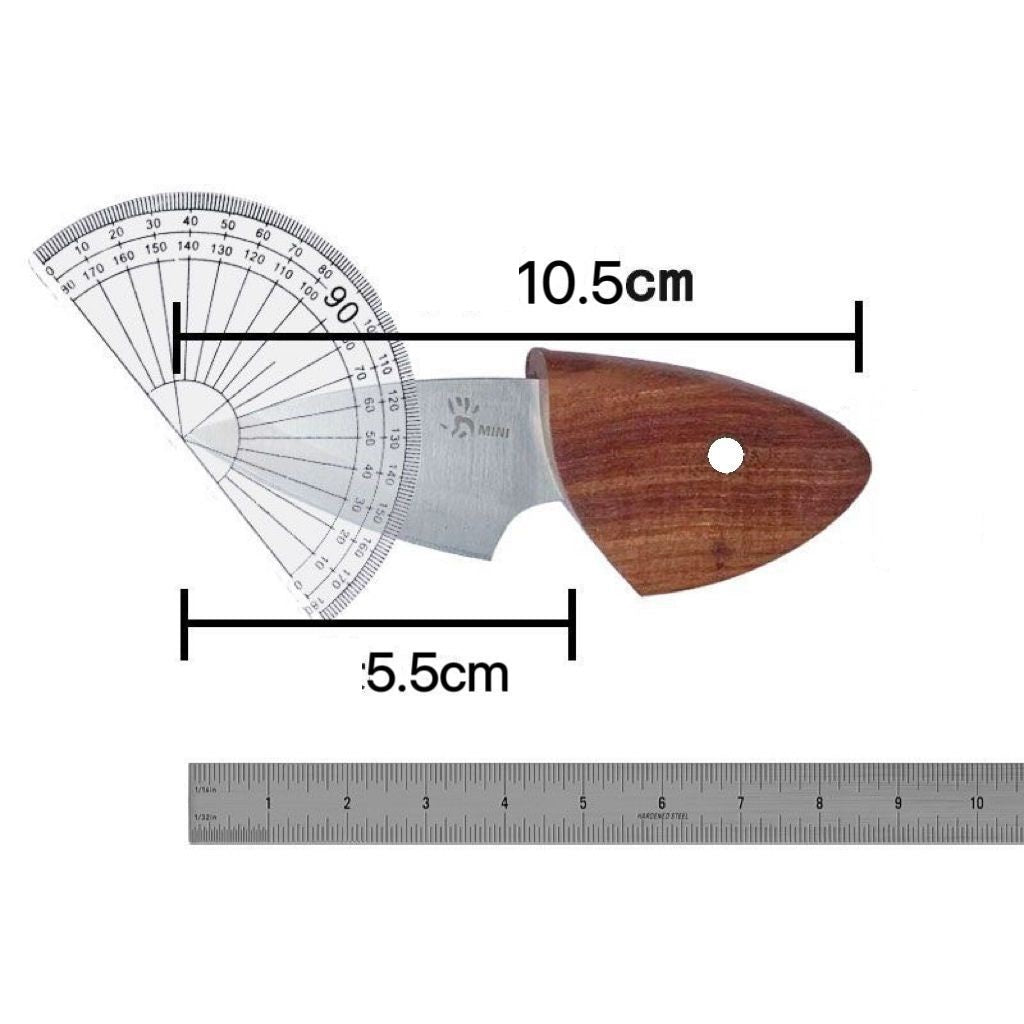 Taschenmesser aus Holz in Fischform