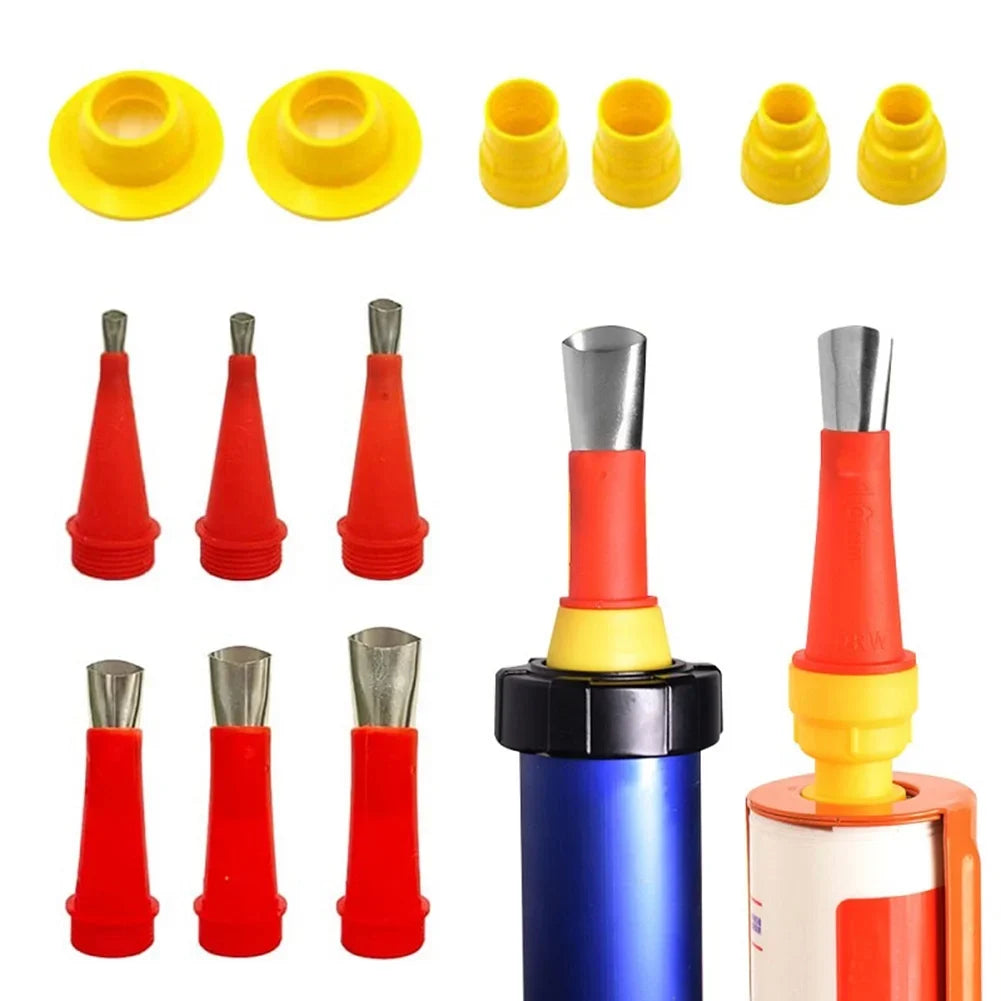 Kit de herramientas con boquilla de goma integrada universal
