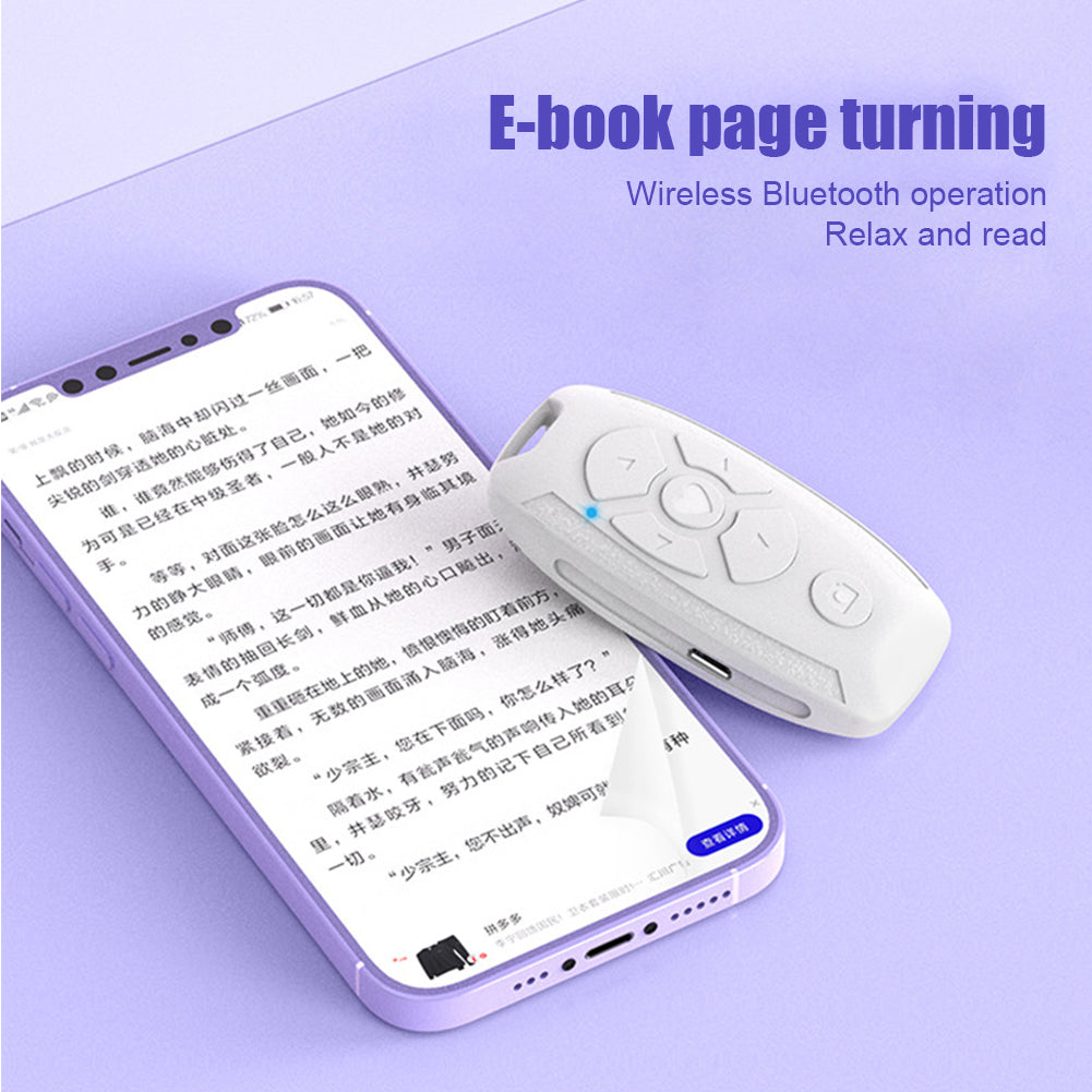 Mobile Phone Bluetooth Remote Control Wireless Rechargeable Page Turning Controller