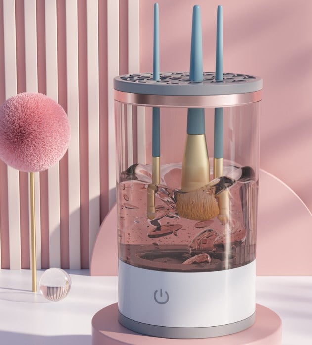 Limpiador de brochas de maquillaje eléctrico definitivo