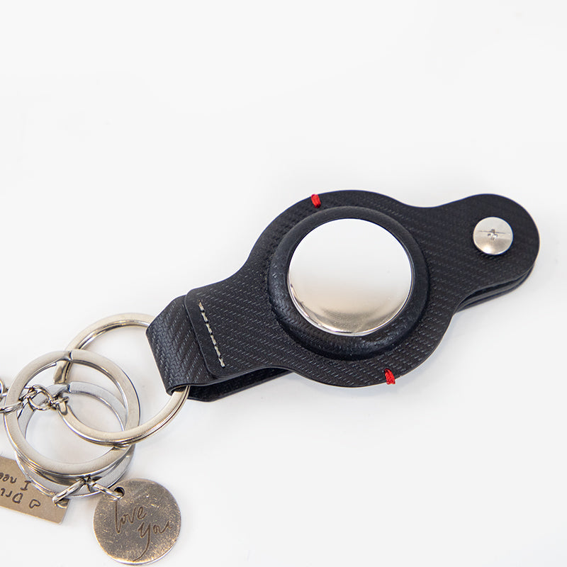 AirTag Secure Holder with Key Ring: Stylish, Durable Keychain Accessory