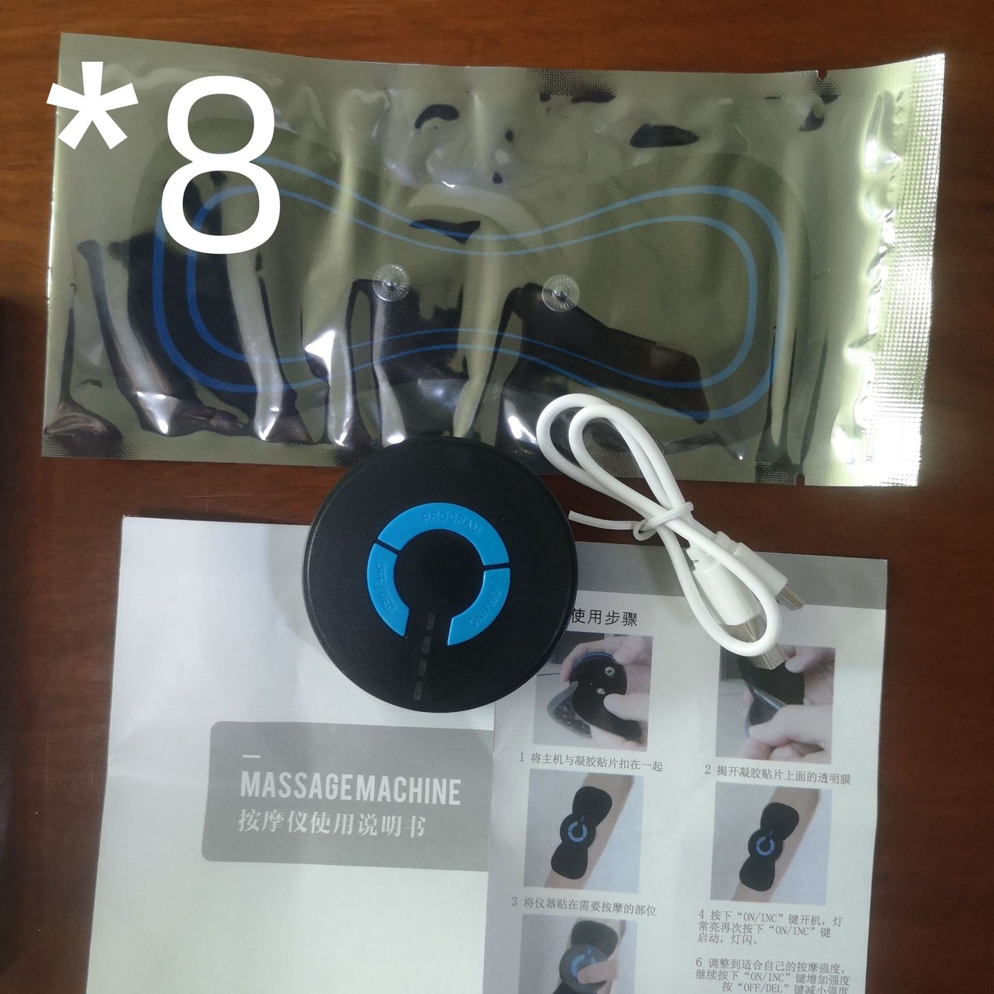 Masajeador eléctrico de columna EMS Pulse para cuello, hombros y cuerpo entero, dispositivo de masaje portátil