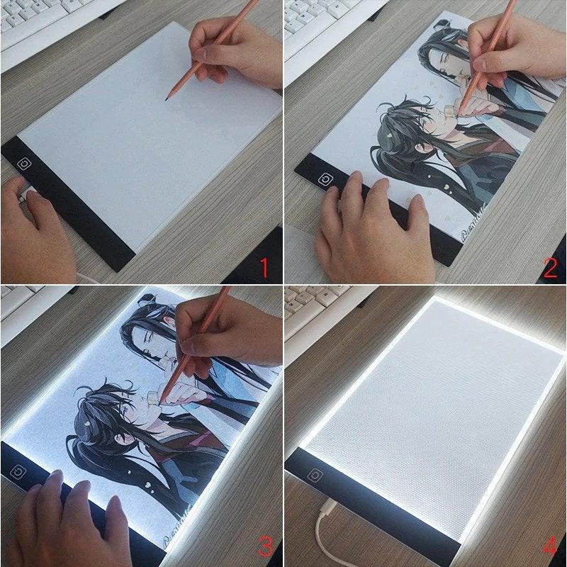 Tablero de dibujo con luz LED para copiar