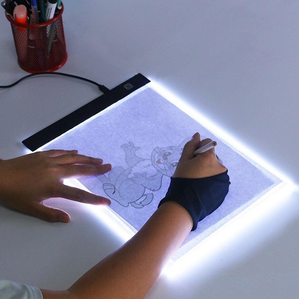 Tablero de dibujo con luz LED para copiar