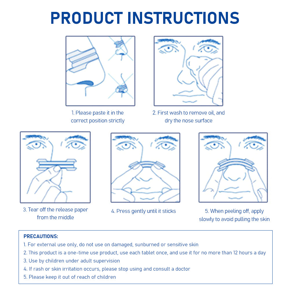50 Stück Anti-Schnarch-Streifen