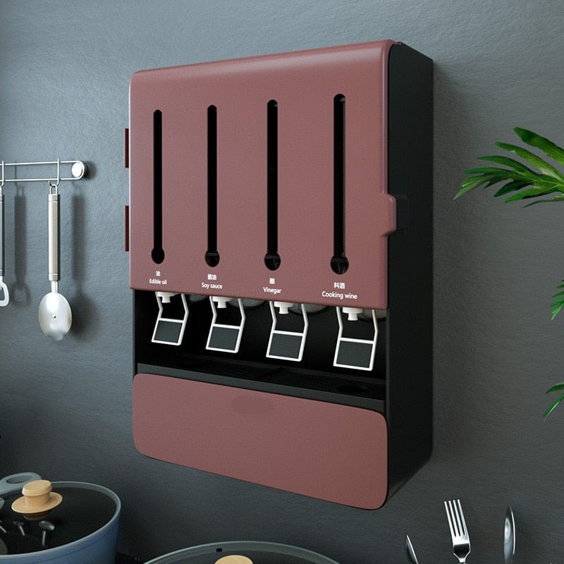 Estante dispensador de aceite de cocina
