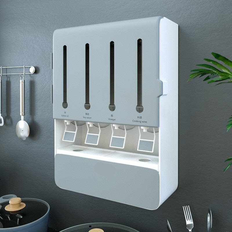 Estante dispensador de aceite de cocina
