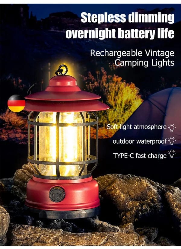 Linterna de camping retro