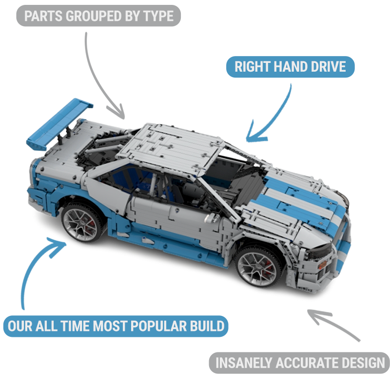 Der ultimative Godzilla R34 3383 Teile