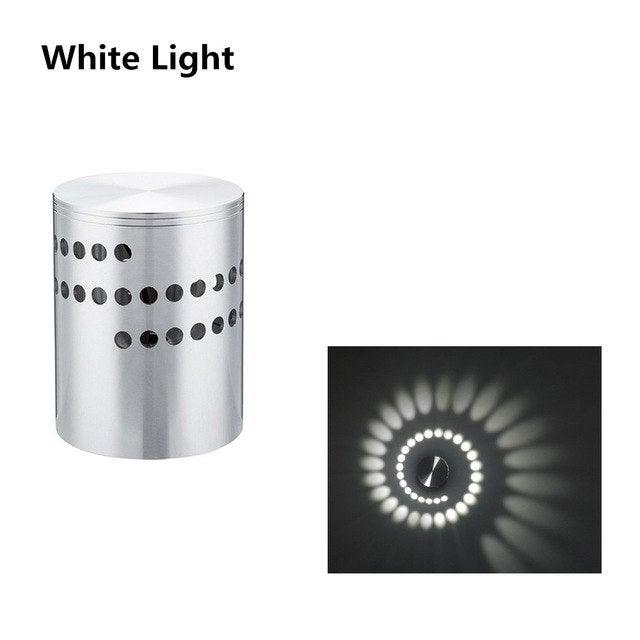 Aplique de pared con efecto espiral