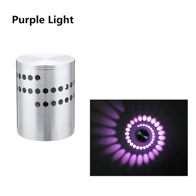 Aplique de pared con efecto espiral