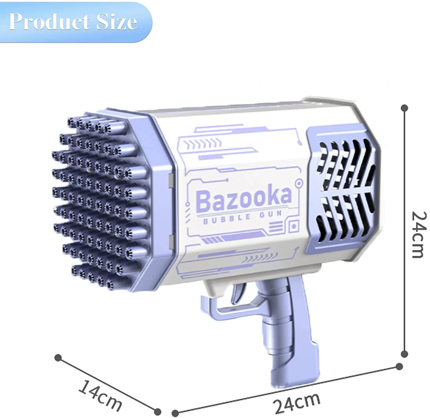 Pistola de burbujas Bazooka