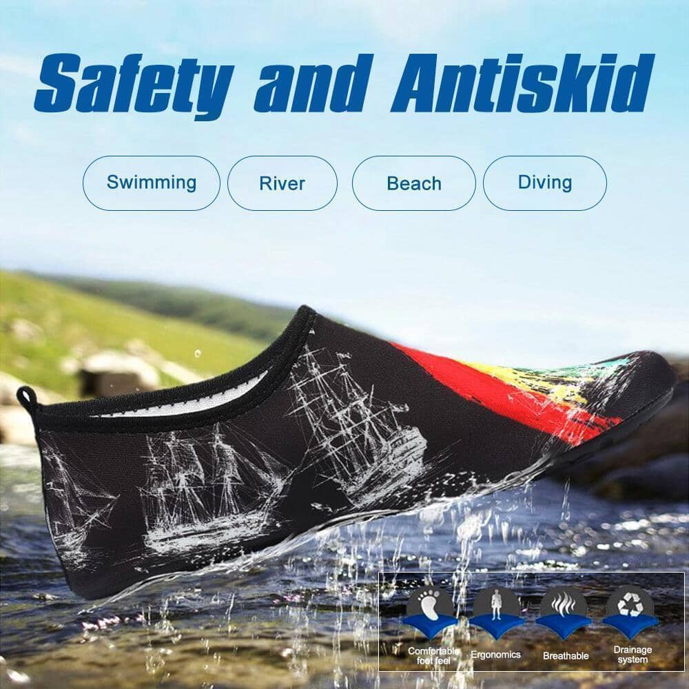 Wasserschuhe für Damen und Herren, Barfuß-Schnelltrocknende Aquasocken