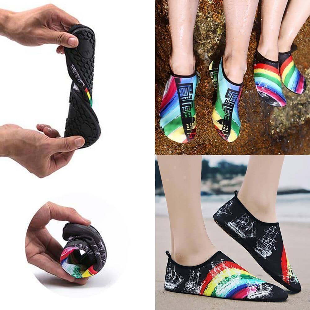 Wasserschuhe für Damen und Herren, Barfuß-Schnelltrocknende Aquasocken