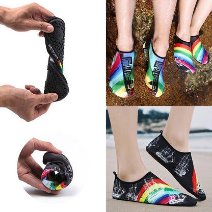 Wasserschuhe für Damen und Herren, Barfuß-Schnelltrocknende Aquasocken