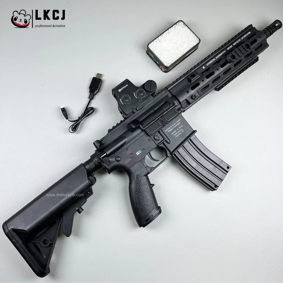 Carbon Fiber HK416D Gel Blaster With SMR Handguard