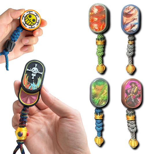 Luffy/Zoro/Ace Anime - Themed EDC Push Card Stress Relievers - Eye - catching Designs