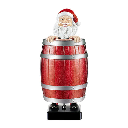 Caja de cigarrillos con forma de barril de Papá Noel