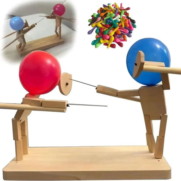 Marionetas de esgrima de madera