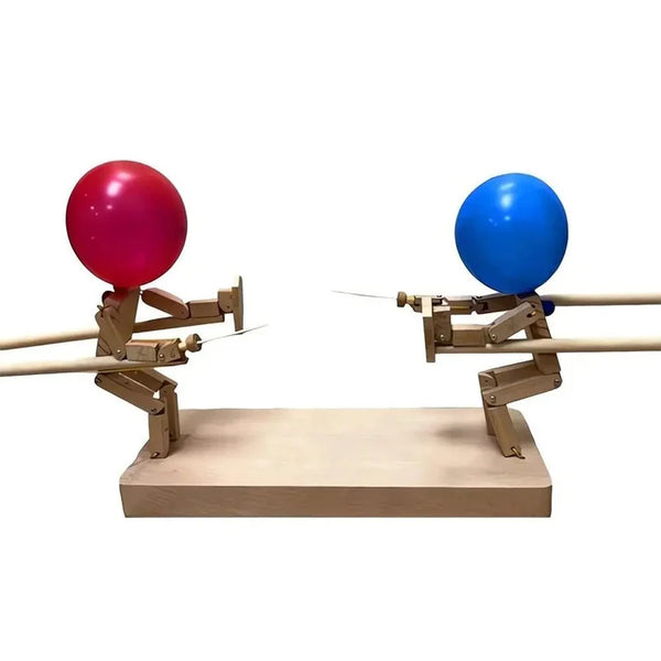 Marionetas de esgrima de madera