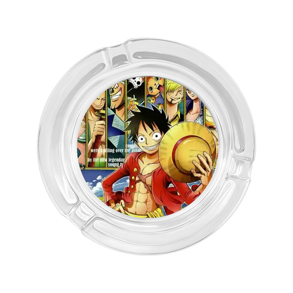 Luffy/Zoro/Sanji Glass Ashtray - Set Sail on Smoky Seas