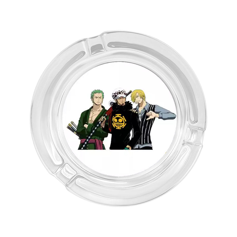 Luffy/Zoro/Sanji Glass Ashtray - Set Sail on Smoky Seas