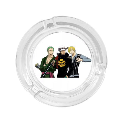 Luffy/Zoro/Sanji Glass Ashtray - Set Sail on Smoky Seas