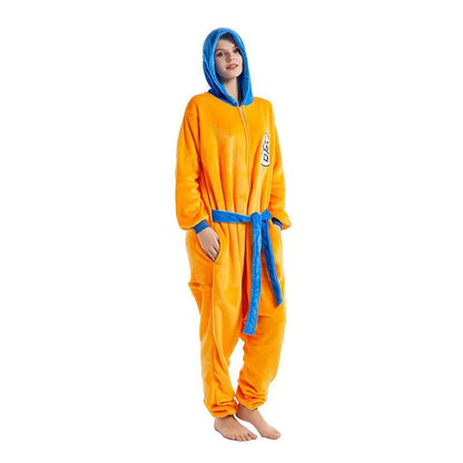 Son Goku Flannel Nightgown Bathrobe - Fall asleep in a comfortable nightgown