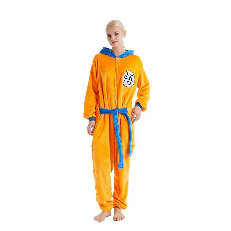 Son Goku Flannel Nightgown Bathrobe - Fall asleep in a comfortable nightgown