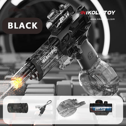 High performance electric flashing light water gun