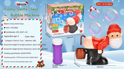 Máquina de burbujas de Papá Noel