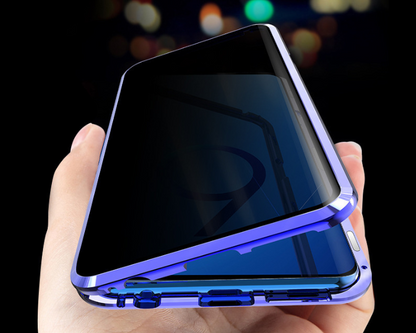 Funda magnética de metal para teléfono Samsung, antiespías, para Note y series S