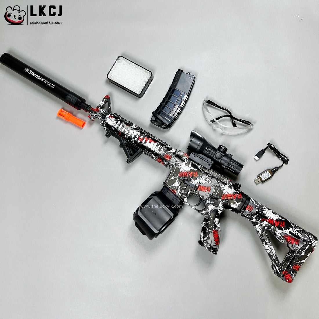 Exquisite Graffiti M416 Gel Blasters 25M Shoot Range With 2 Mags