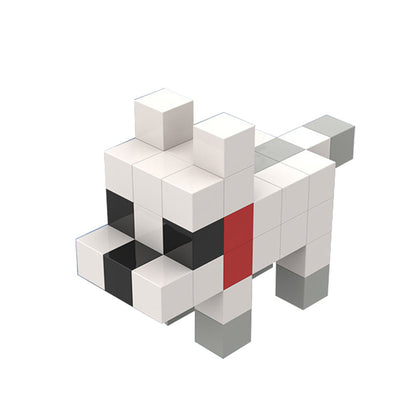 51-teiliges magnetisches Baustein-Set mit Tiermodellen 