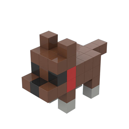 51-teiliges magnetisches Baustein-Set mit Tiermodellen 