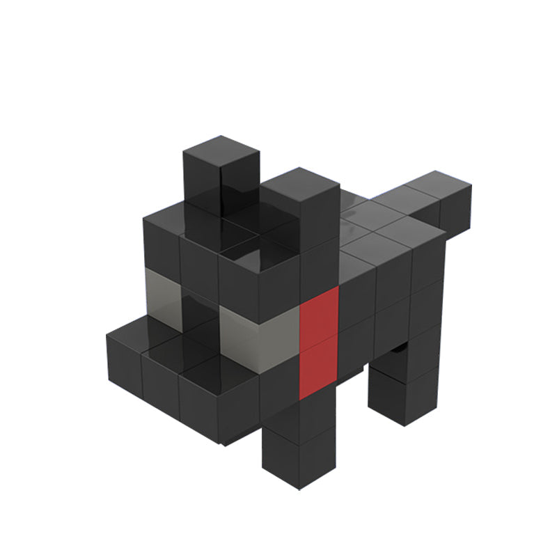 51-teiliges magnetisches Baustein-Set mit Tiermodellen 