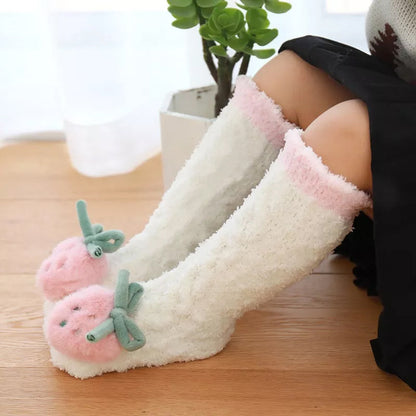 Flauschige Baby-Hausschuhsocken