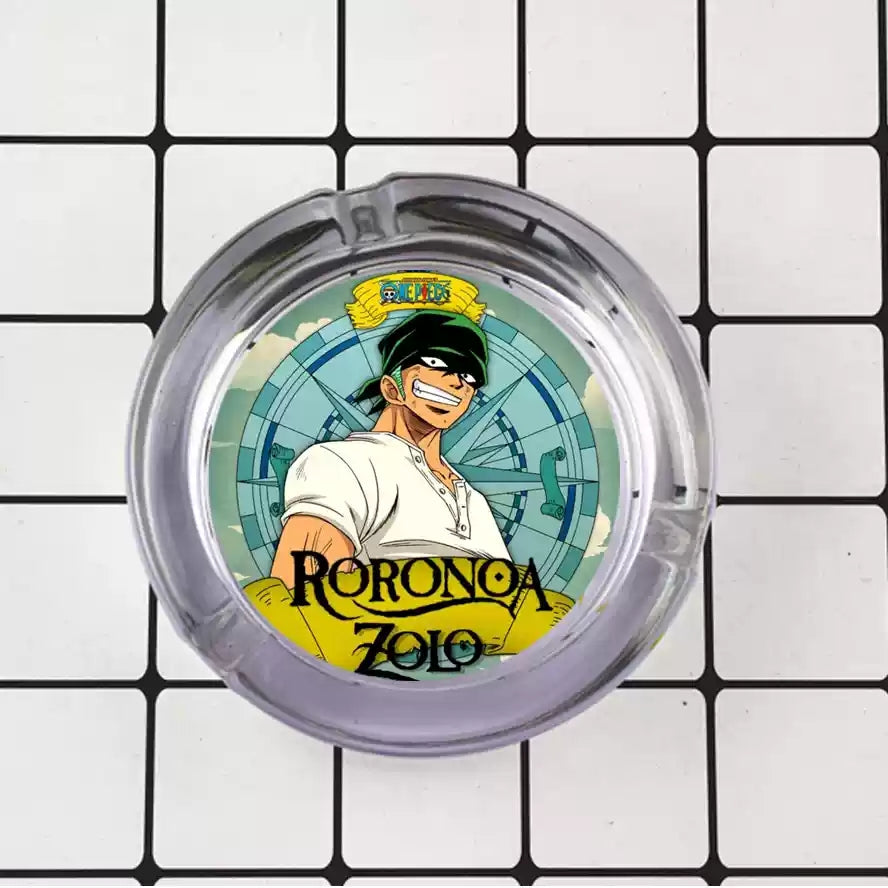 Luffy/Zoro/Sanji Glass Ashtray - Set Sail on Smoky Seas